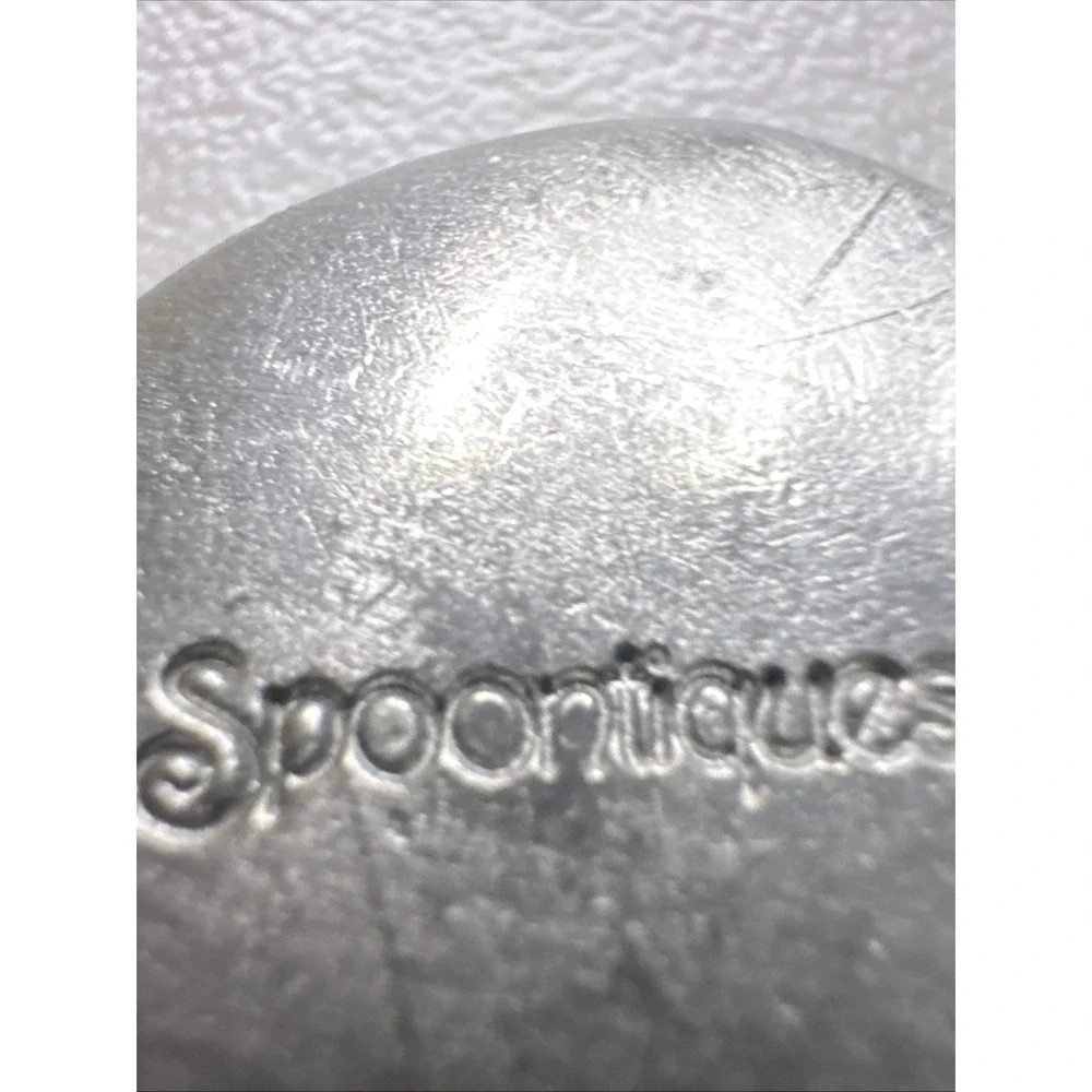Vintage 1987 Spooniques Pewter Frog On Lily Pad PP271 Decorative‎ Figurine 2